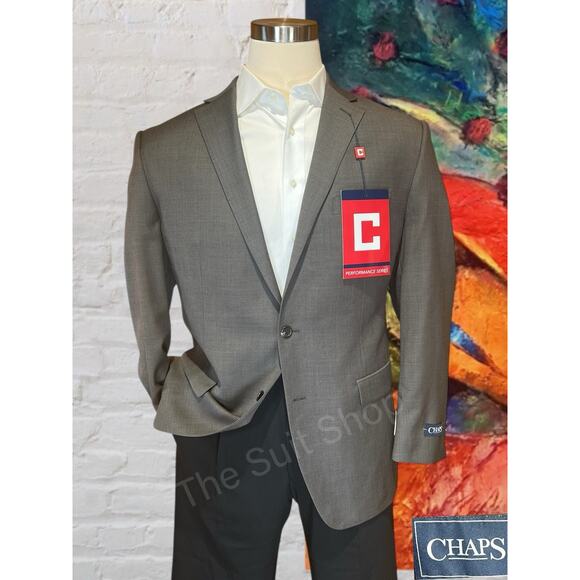 Chaps Other - New Chaps Performance 44R Light Brown Nealhead Blazer Jacket Stretch Comfort